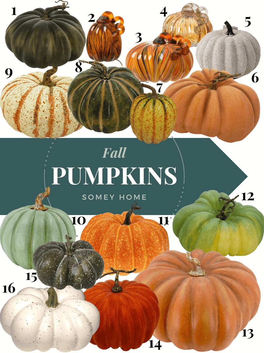 16 Faux Pumpkin Recommendations for Fall Decor